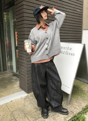 (NONFADE) STUD BALLOON PANTS